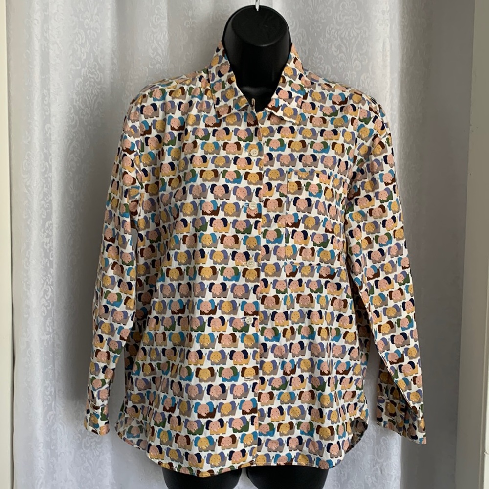 KISAU BUTTON UP BLOUSE Sz: M